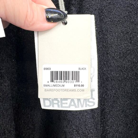 Barefoot Dreams Womens CozyChic Lite Island Wrap Cardigan Small/Medium Black NWT - Picture 11 of 15